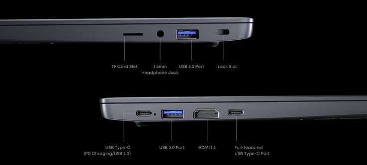 Les interfaces externes du Chuwi CoreBook X (Source : Chuwi)