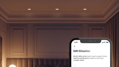 La lampe à DEL de Crestron peut faire varier l'intensité de vos lumières intérieures en fonction de votre rythme circadien. (Image source : Crestron)