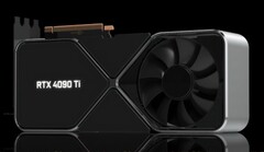 La RTX 4090 Ti Founders Edition pourrait être aussi grande que sa prédécesseure mais avec un dissipateur thermique plus épais pour tenir compte d&#039;un TGP accru. (Image source : Moore&#039;s Law is Dead)