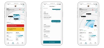 La bouée intelligente Descent S1 communique avec l'application Garmin Dive.