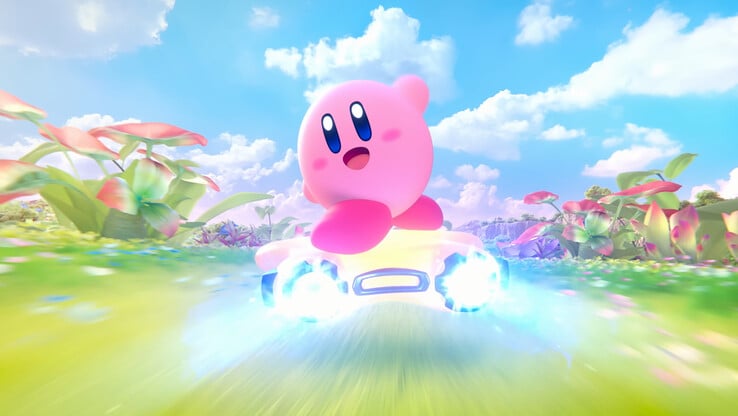 Kirby dans le prochain jeu Kirby Air Riders Switch 2 (Source : Nintendo of America)