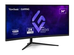 Le moniteur de jeu VX3418C-2K est incurvé et ultra-large (Source de l'image : ViewSonic)