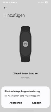 Configuration du Xiaomi Smart Band 10