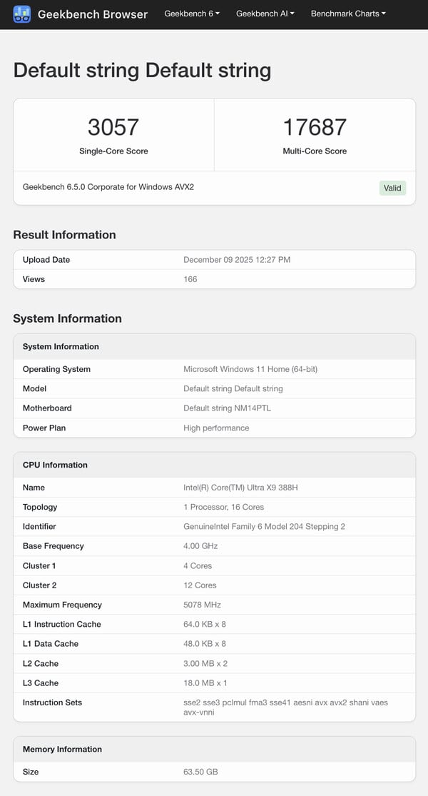 (Source : Geekbench)