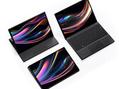 Le One-Netbook 5 prend en charge différentes postures comme la série Surface Laptop Studio. (Source de l'image : One-netbook via Minixpc)