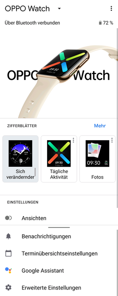 Appli Wear OS de Google.