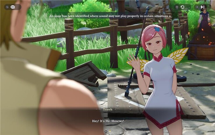 Un avis en jeu dans The Seven Deadly Sins : Origin prévient que le son peut ne pas être joué correctement dans certaines situations.