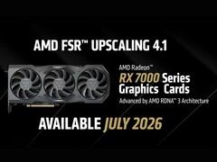 Une capture d'écran de l'annonce de la FSR 4.1 INT8 d'AMD pour les GPU de la série RX 7000