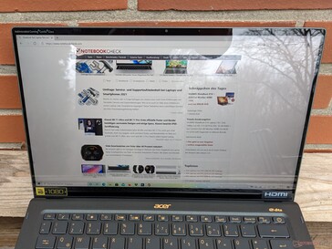 Utilisation de l'Acer Swift 5 SF514 en extérieur