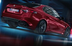 L&#039;Alfa Romeo Giulia Quadrifoglio à moteur à combustion interne devrait être remplacée par une version électrique en 2025 (Image : Alfa Romeo)