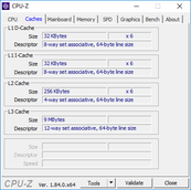 ThinkPad P52 - CPU-Z : caches.
