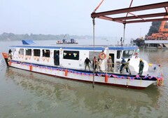 Le ferry électrique Dheu construit par GRSE pour le gouvernement du Bengale occidental (Source : EMobility+)