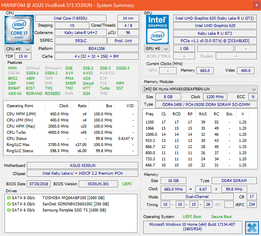 Asus VivoBook S15 S530UN - HWiNFO.