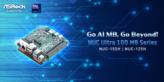 ASRock lance la série de cartes mères NUC Ultra 100 (Image source : ASRock)