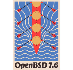 Poster officiel d'OpenBSD 7.6 (Image source : OpenBSD)