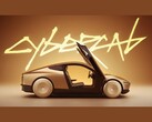Une capture d'écran tirée d'une vidéo promotionnelle du Tesla CyberCab montrant une vue de profil du véhicule
