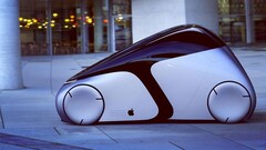 Un rendu de &quot;Apple Car&quot;. (Source : iPhoneWired)