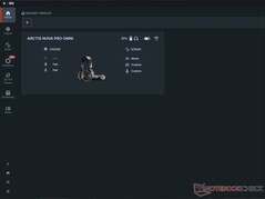 Écran d'accueil de SteelSeries GG.