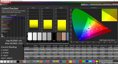 ThinkBook 15 - CalMAN : ColorChecker - Après calibrage.