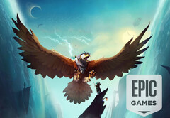 Le Falconeer est désormais téléchargeable gratuitement sur l'Epic Games Store et conservable indéfiniment. (Source de l'image : Tomas Sala / Epic Games Store - édité)