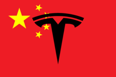 Tesla pourrait bientôt utiliser les données des conducteurs chinois pour développer des logiciels de conduite autonome utilisés dans le monde entier. (Image via Wikimedia Commons avec modifications)