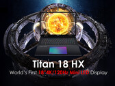 Le prochain Titan 18 HX de MSI est équipé d'une énorme dalle mini-LED de 18 pouces 4K 120 Hz. (Source de l'image : MSI)