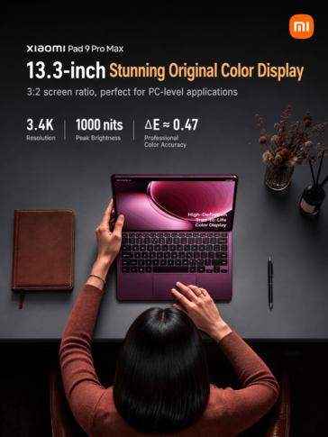 Points forts de l'écran du Xiaomi Pad 9 Pro Max