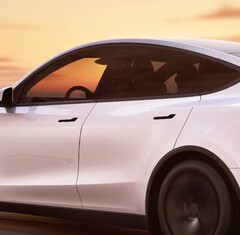 Une Tesla Model Y montrant les poignées de porte (Source : Tesla)