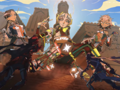 Dice Gambit est un jeu de stratégie RPG stylisé avec une touche d'humour. Sur la photo, l'une des illustrations de la couverture du jeu. (Source de l'image : GameTrailers sur YouTube/Dice Gambit)