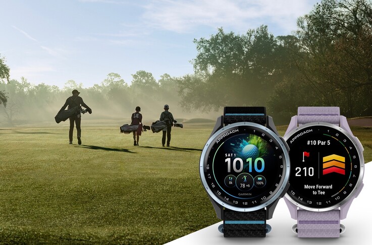 La smartwatch Garmin Approach J1 est disponible en deux coloris. (Source de l'image : Garmin)