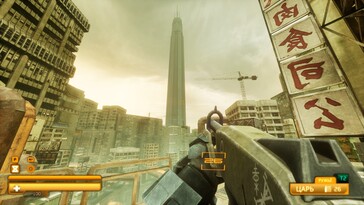 Illustration : une capture d'écran du jeu SPRAWL zero.