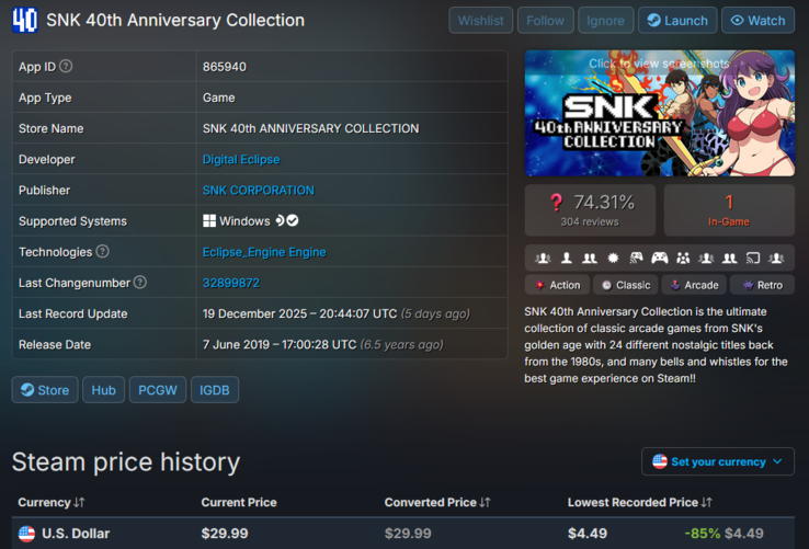 (Image source : SteamDB)