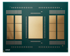 L'AMD Ryzen Threadripper Pro 9995WX dispose de 12 unités de calcul de part et d'autre de la face I/O. (Source de l'image : AMD)