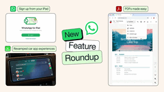 Les dernières améliorations apportées à WhatsApp comprennent l'inscription depuis un iPad, une prise en charge améliorée des fichiers PDF et le partage de musique. 
