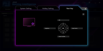 Configuration de la touche Navi