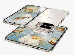 Google semble n'avoir pratiquement pas modifié l'aspect visuel de son nouveau téléphone portable pliable. (Source : Android Headlines & OnLeaks)