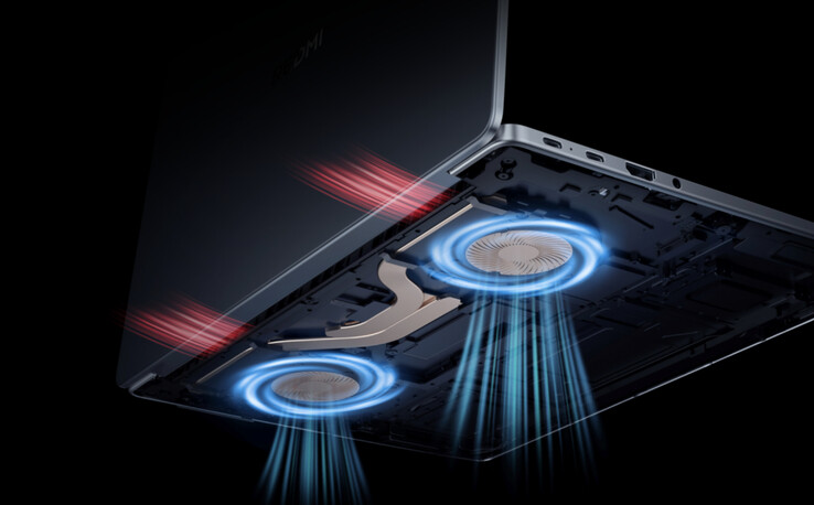 Le Redmi Book 14 2025 Renewed Edition est équipé d'un double ventilateur et d'une solution de refroidissement par caloducs. (Source de l'image : Xiaomi)