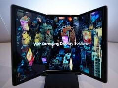 Samsung pourrait lancer au moins une autre génération d'écrans pliables avant d'arriver à son premier écran triplé. (Source de l'image : Samsung Display)