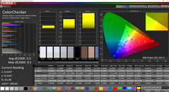 Asus ZenBook UX391U - ColorChecker (profil Splendid : Vivid).