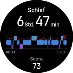 Suivi du sommeil sur la smartwatch
