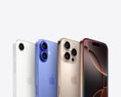 Image promotionnelle montrant les appareils photo de toutes les variantes de l'iPhone 16 sur fond gris. (Source de l'image : Apple)