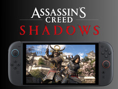 Assassin&#039;s Creed Shadows sur Switch 2 (Image source : Ubisoft, Nintendo of America avec modifications)