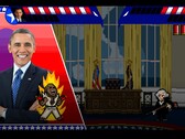 « Electoral Carnage » oppose de célèbres présidents américains les uns aux autres dans des combats satiriques en 2D.