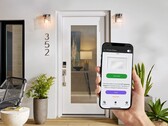 La porte en verre intelligente Feather River peut être contrôlée via une application. (Source de l'image : Home Depot)