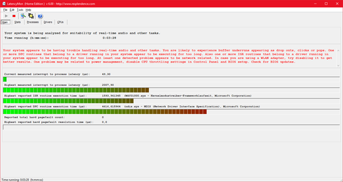 Lenovo ThinkPad T490 - LatencyMon.