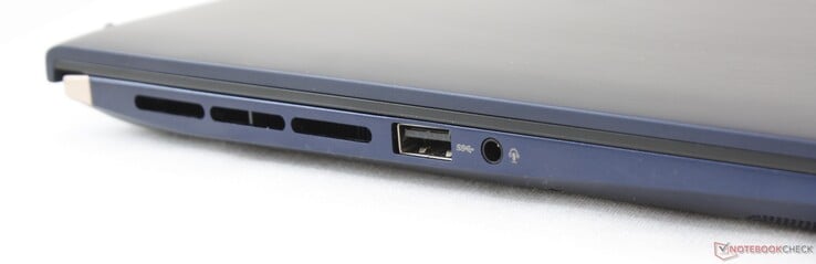 Côté gauche : USB A 3.1 Gen. 1.
