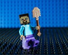 Une image montrant une minifigure de Steve de Minecraft.
