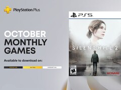 La bannière des jeux gratuits PlayStation Plus pour le mois d'octobre est affichée (Source : Sony PlayStation, Konami avec modifications)