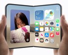 Deux mains tiennent chacune un iPhone Duo, l’un plié et l’autre déplié