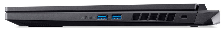 Côté droit : 2x USB 3.2 Gen 2 (USB-A), emplacement pour un verrou de câble